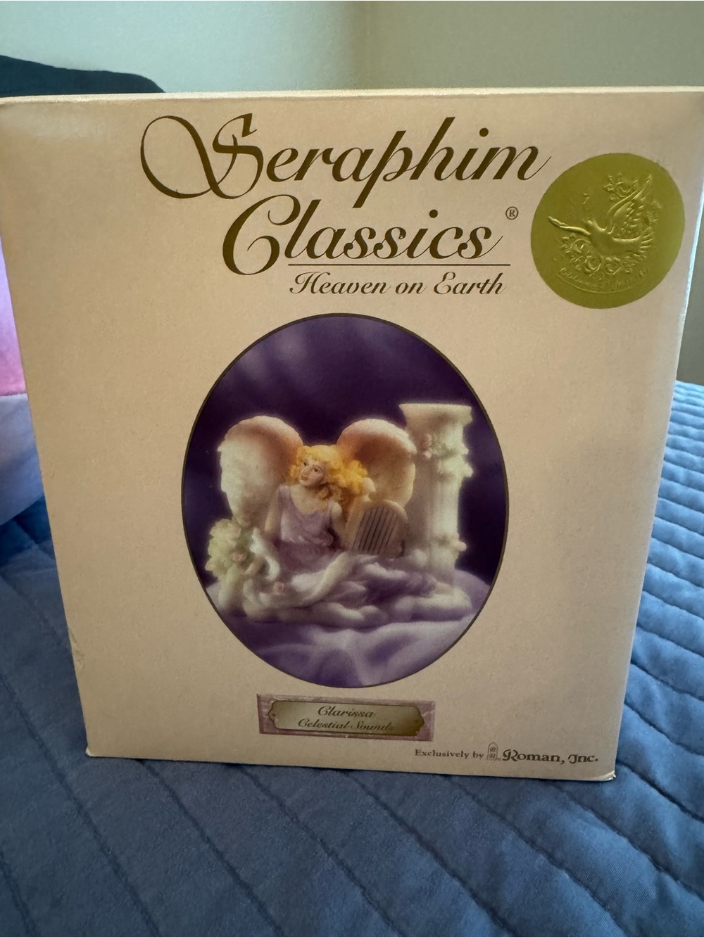 Roaman's Seraphim Classics Collectible Box with Purple and Gold Accents